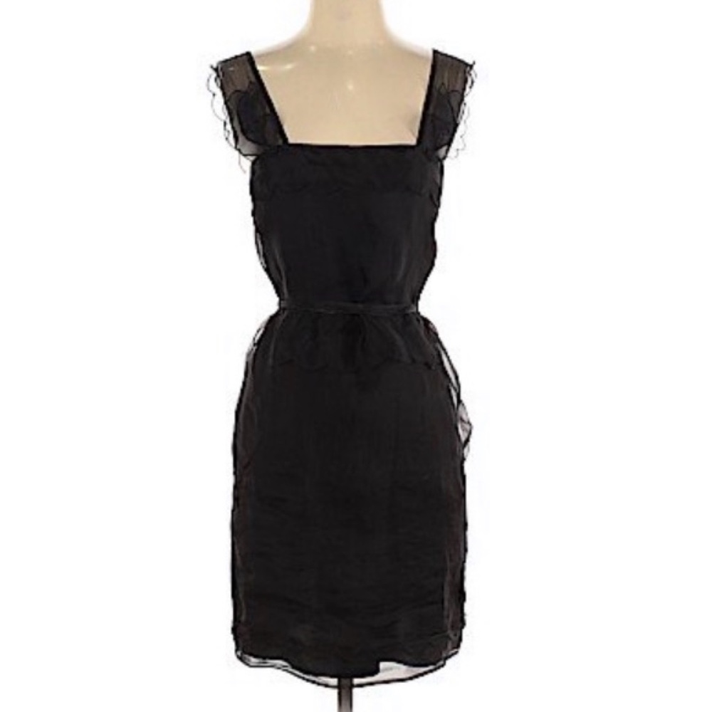 NWT Stella McCartney Black Silk Cocktail Dress 4 - Picture 1 of 14